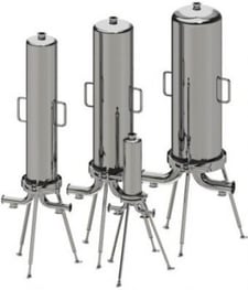 Hygienic filter housing range